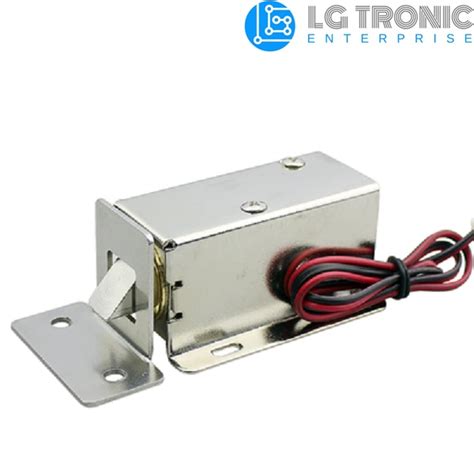 Dc 12v Electric Solenoid Lock For Auto Door Cabinet Drawer Come With Free Hook Shopee Malaysia