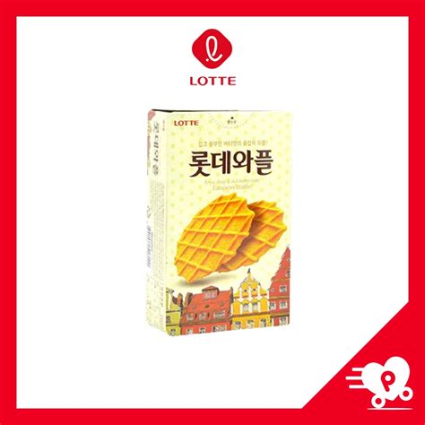 Jual LOTTE Vanilla Waffle Wafer Korea Rasa Vanila 40GR PICKO