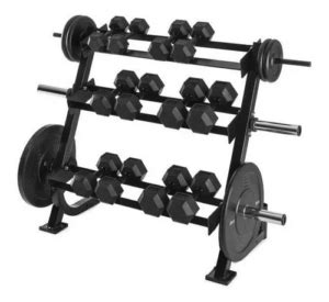 Rack Para Mancuernas Discos Y Barras Olimpicas Pro Kineglobal