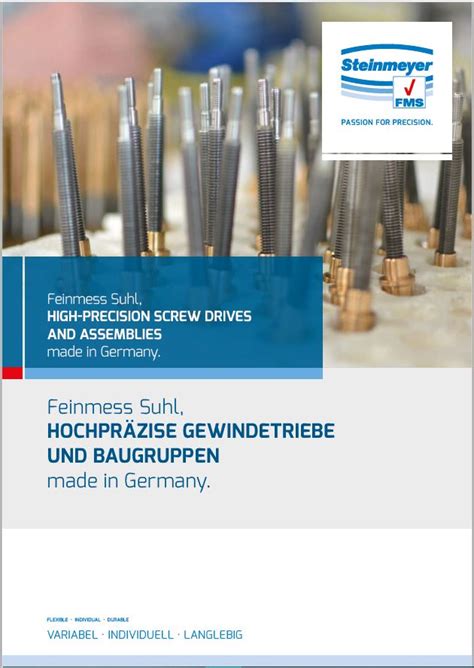 Catalogues Flyer Feinmess Suhl Gmbh