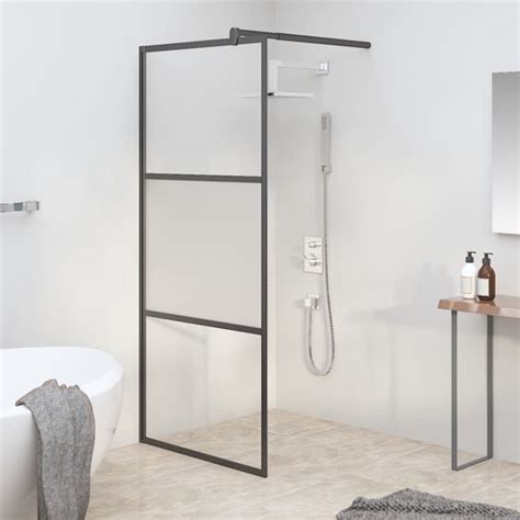 Vidaxl Cabine De Douche L Italienne X Cm Verre Esg Semi Mat