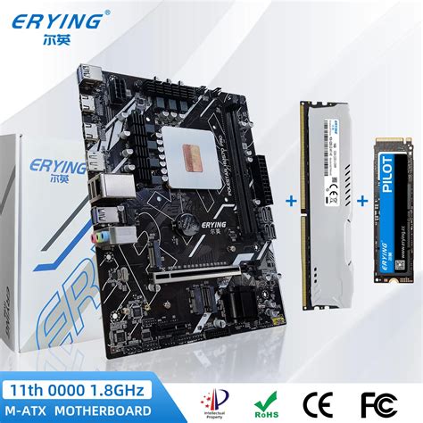 Erying Diy Gaming Pc Motherboard Kit With Embed Cpu 11th Core 1 8ghz Refer To I7