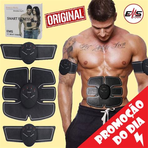 Estimulador Abdominal Abs Pro Tonificador Muscular Ems Eletrônico