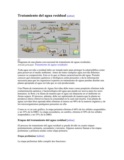 Tratamiento Del Agua Residual Editar