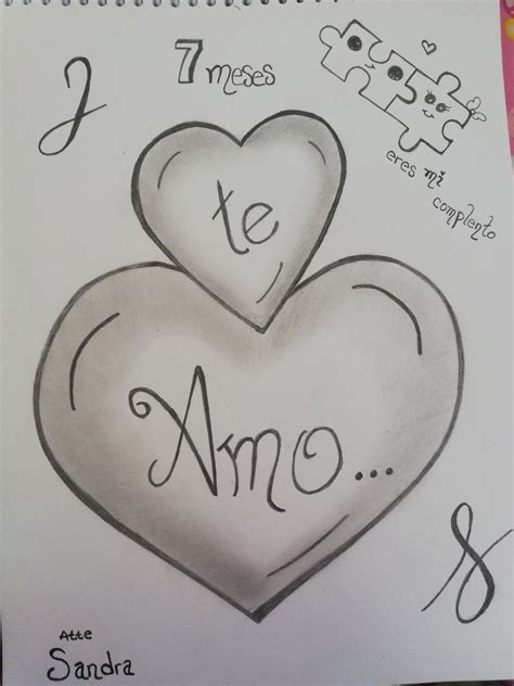 A Drawing Of Two Hearts With The Words I Love You And An Xo On Them