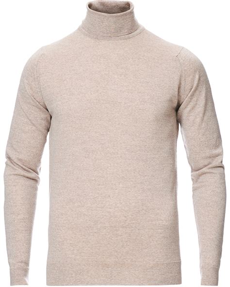 John Smedley Cherwell Extra Fine Merino Rollneck Soft Fawn Bei Careofcarl D