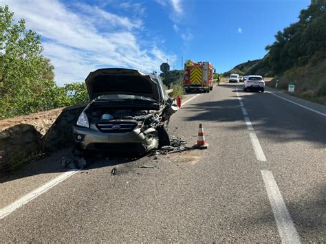 Accidente en la A 369 Dos heridos tras choque de vehículos en