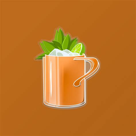 Moscow Mule Cocktail Clipart Decorative Illustrations Creative