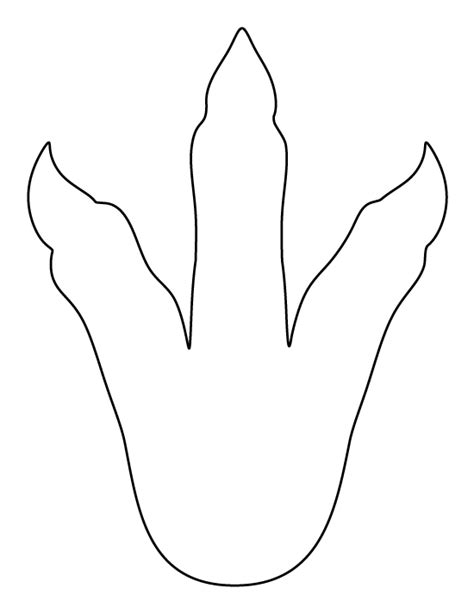 Printable Dinosaur Footprint Template