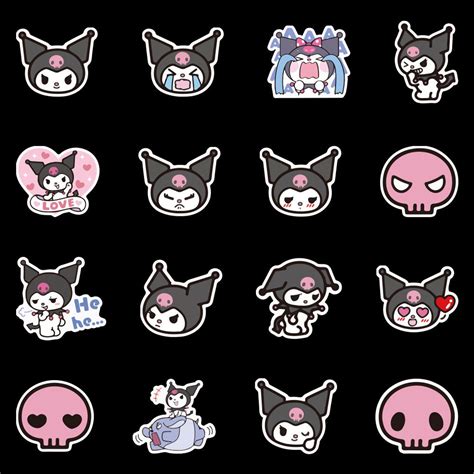 Kuromi Stickers Printable