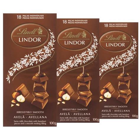 Chocolate Lindt Lindor Ao Leite C Avel S Barras De G