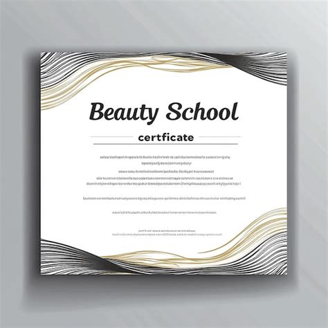 Makeup artist certificate for beauty school | Premium AI-generated image