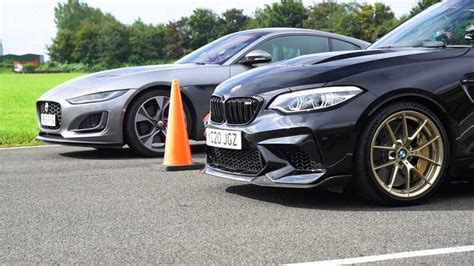 BMW M2 CS Drag Races Jaguar F Type In Manual Versus Auto Showdown