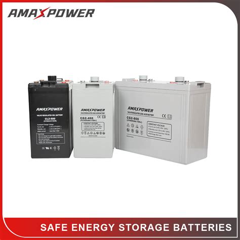 Amaxpower Rechargeable 2v 500ah800ah1000ah Sealed Vrla Agm Deep Cycle Lead Acid Battery For