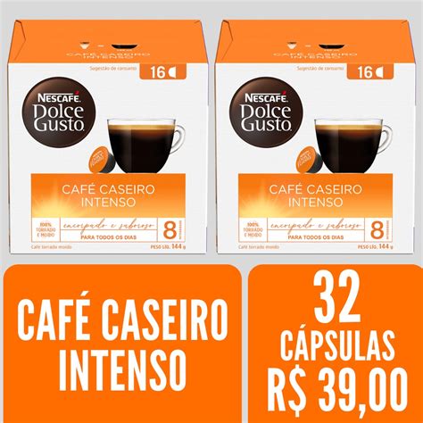 Capsulas Dolce Gusto Caf Caseiro Intenso Caixas Capsulas