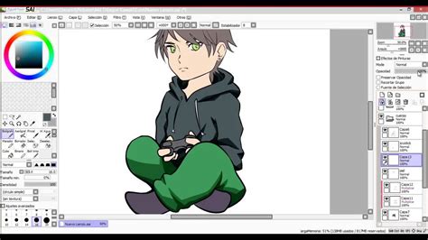 Speed Paintinganime Gamer Boypaint Tool Sai Youtube