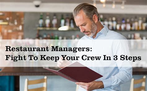 Restaurant Managers Fight To Keep Your Crew In 3 Steps Talktothemanager