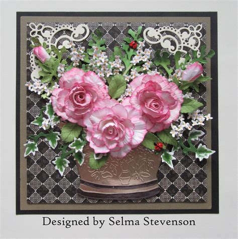 Selma's Stamping Corner and Floral Designs: Hybrid Tea Rose Bouquet