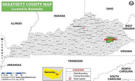 Breathitt County Kentucky Map - Aurie Shaylyn