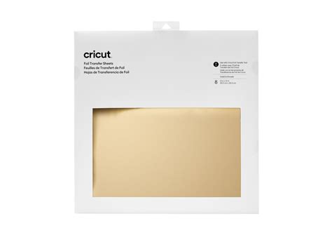 Cricut Transfer Foil Sheets 30x30cm 8 sheets (Gold) | Shop Today. Get ...