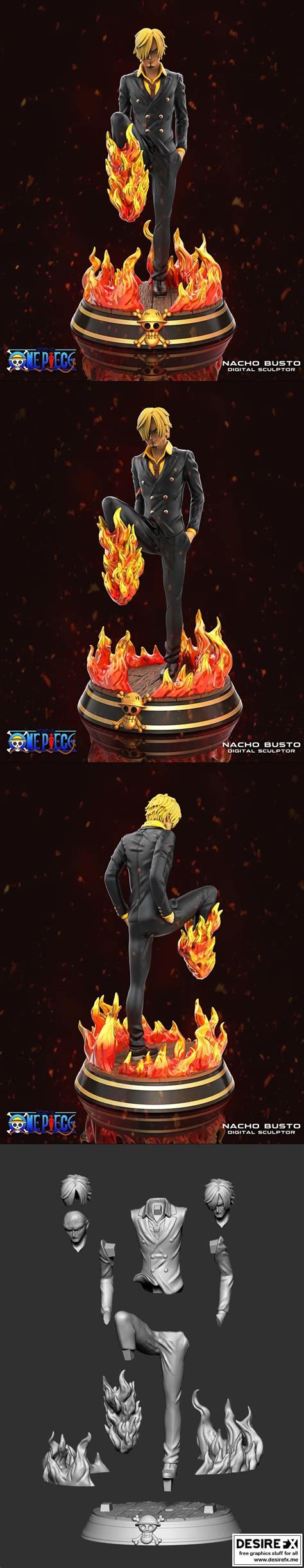 Desire Fx D Models Sanji One Piece D Print Model