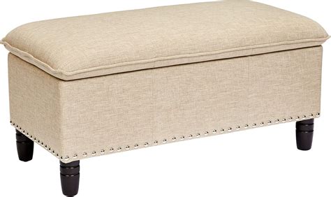 First Hill Fhw Rectangular Pillow Top Storage Ottoman Bench