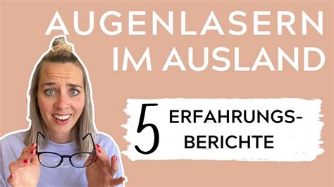 AUGENLASER OP IM AUSLAND I 5 EFRAHRUNGEN YouTube