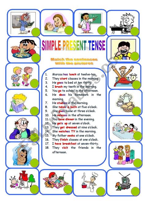 Present Simple Daily Routines Lesson Plan Imagesee