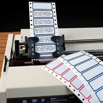 Polyester Pin-Feed Printer Labels