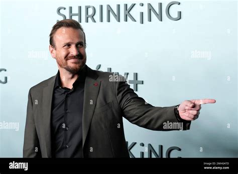 Jason Segel Poses At The Premiere Of The Apple Tv Series Shrinking