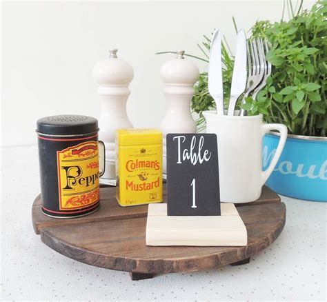 Table Caddy Cafe Table Display Condiment Holder Wooden Stand Wooden