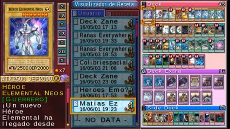 Yugioh Gx Tag Force Cap Receta Op De Heroes Elementales Neos