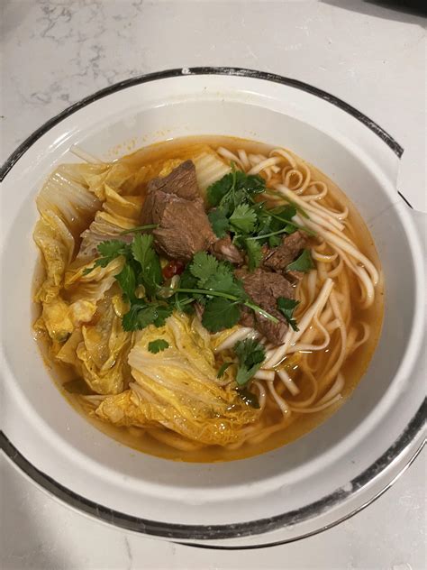 [homemade] Taiwanese Beef Noodle Soup R Food