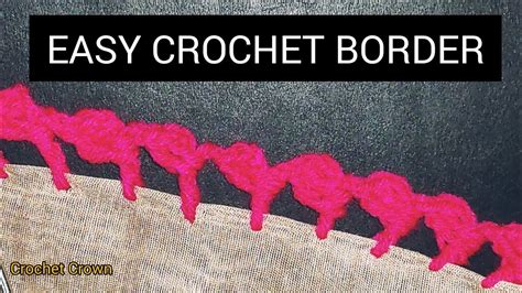 Easy Crochet Border Crochet Dupatta Lace Pattern Crochet Edging