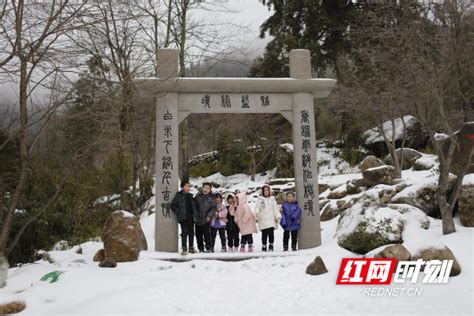 湖南蓝山：春雪如期而至 雪景美不胜收时刻红网