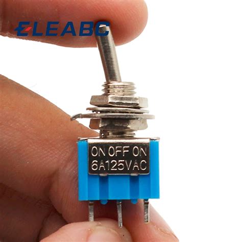 5pcslot Mini Mts 103 3 Pin Sp3t On Off On 6a 125v 3a250vac Toggle