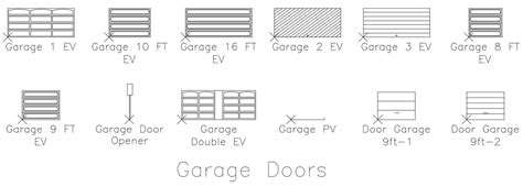 Garage Doors Cad Block Cadbull