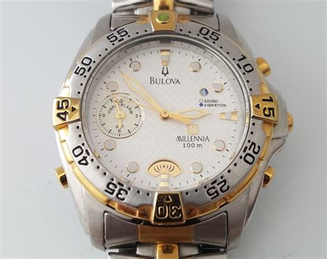 Bulova Millenia Quartz Alarm Watch Model C All Stainless Steel