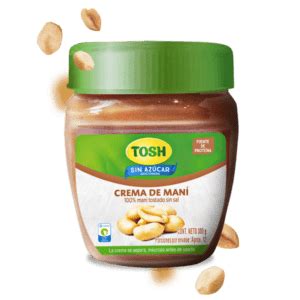 Crema de maní TOSH Cuídate no te castigues