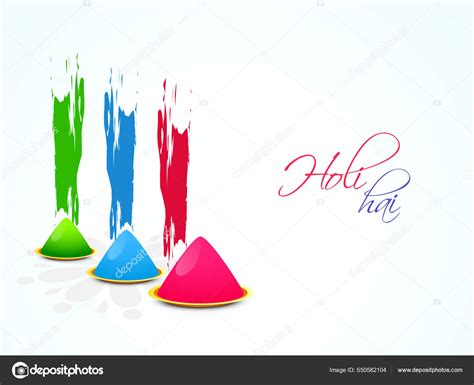 Festival Indio Colores Concepto Happy Holi Con Colores Secos Brillantes