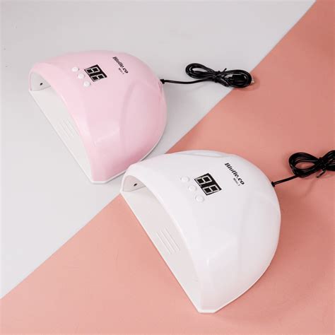 Biutte Co Pengering Kutek Kuku Uv Led Nail Dryer W Mini Pink