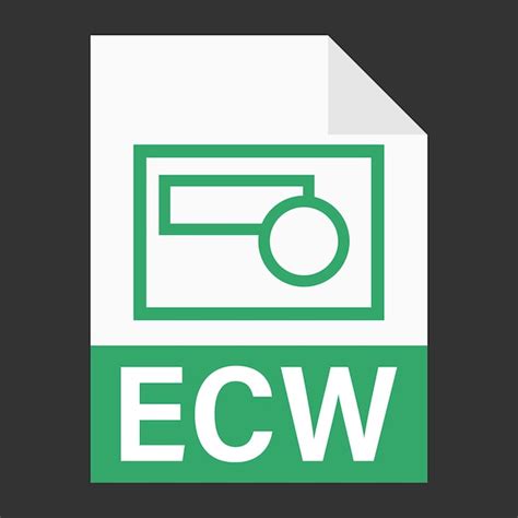 Premium Vector Modern Flat Design Of Ecw File Icon For Web