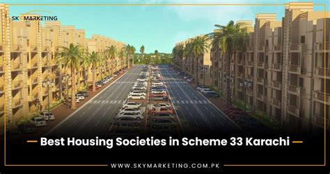 Best Housing Societies In Scheme Karachi Sky Marketing