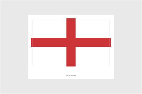 England Flag Sticker, Weatherproof, Vinyl, English Flag Stickers ...