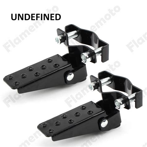 Black Steel Motorbike Accessories Motorcycle Foot Pegs Frame Pedals