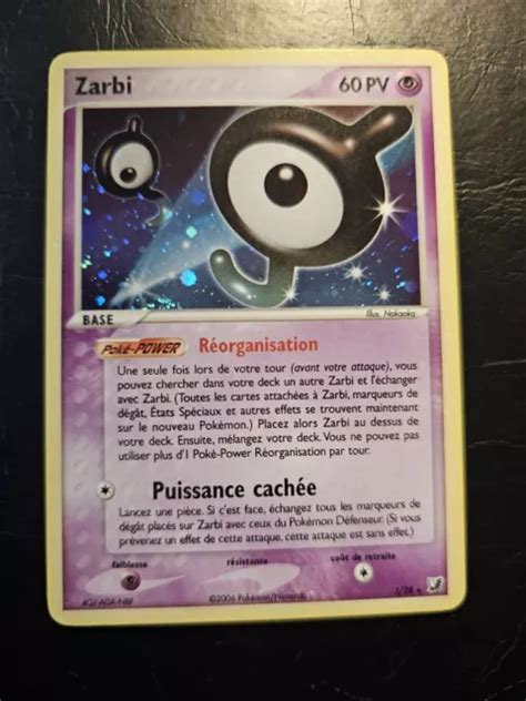 CARTE POKÉMON ZARBI J 28 Ex Forces Cachées EUR 10 00 PicClick FR