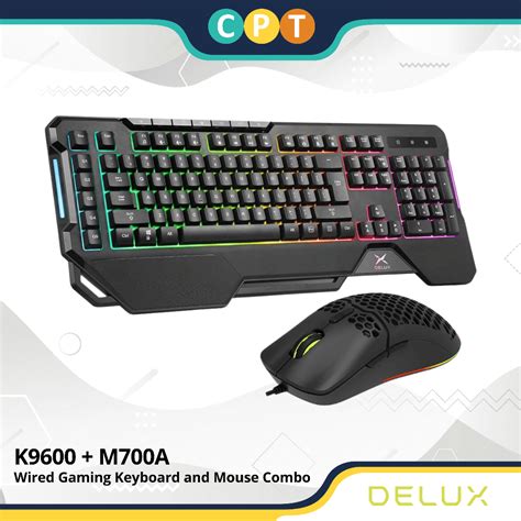 Delux K M A A Wired Gaming Keyboard And Mouse Combo Shopee