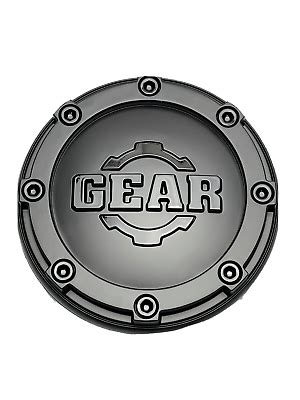 Gear Alloy Matte Black W Gloss Black Logo Snap In Wheel Center Cap