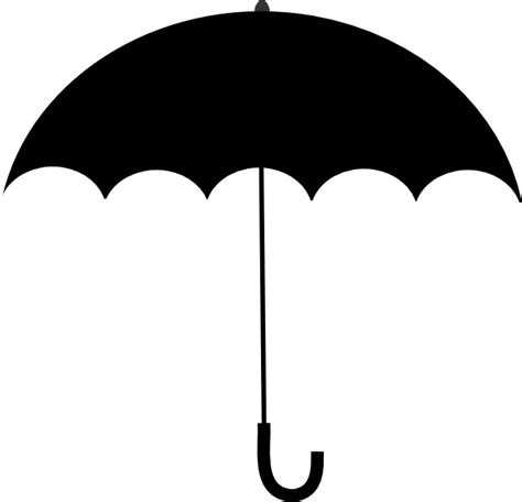 Black White Umbrella Clip Art at Clker.com - vector clip art online, royalty free & public domain