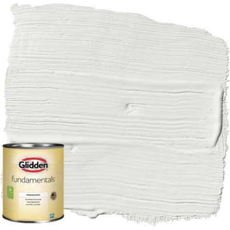 Glidden Fundamentals Grab N Go Flat Interior Paint White Qt